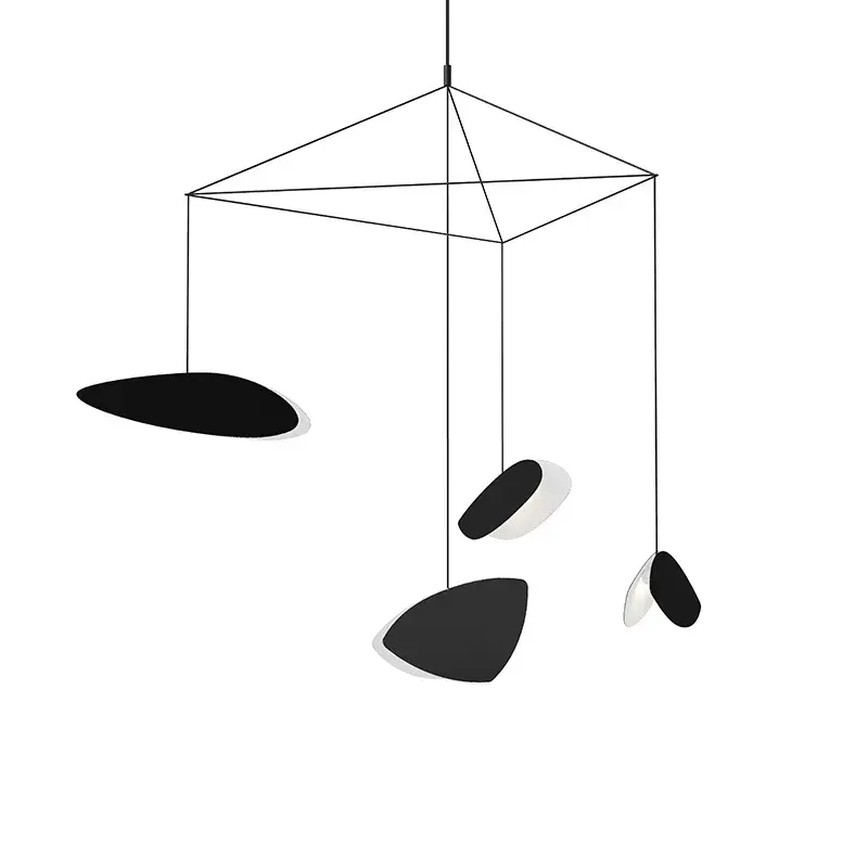 Papillons LED Pendant in Satin Black