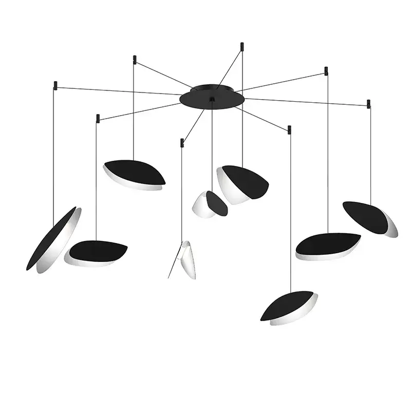 Papillons LED Pendant in Satin Black