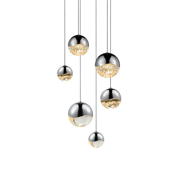 Grapes LED Pendant in Polished Chrome