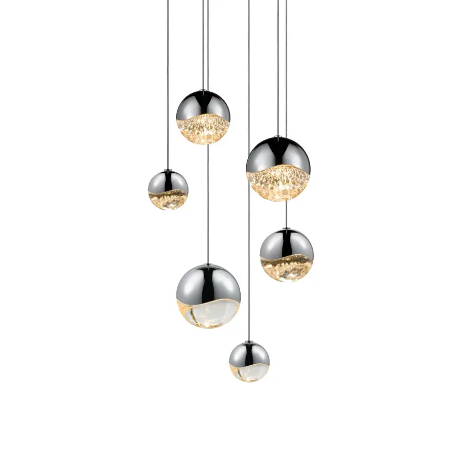 Grapes LED Pendant in Polished Chrome
