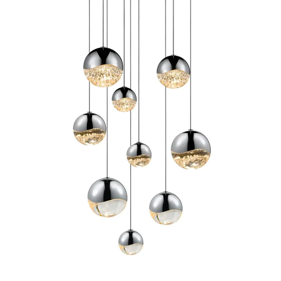 Grapes LED Pendant in Polished Chrome