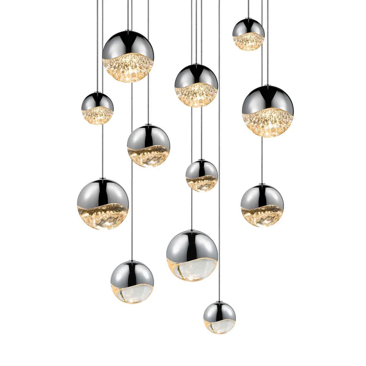 Grapes LED Pendant in Polished Chrome