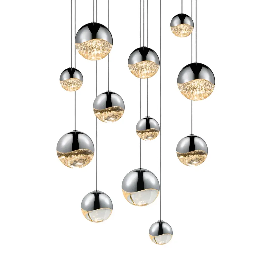 Grapes LED Pendant in Polished Chrome