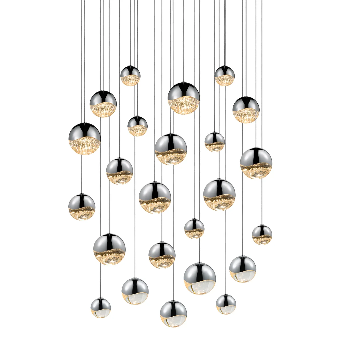 Grapes LED Linear Pendant in Polished Chrome