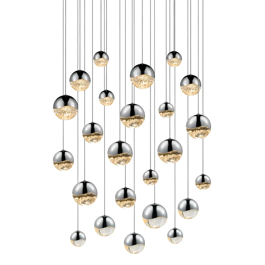 Grapes LED Linear Pendant in Polished Chrome