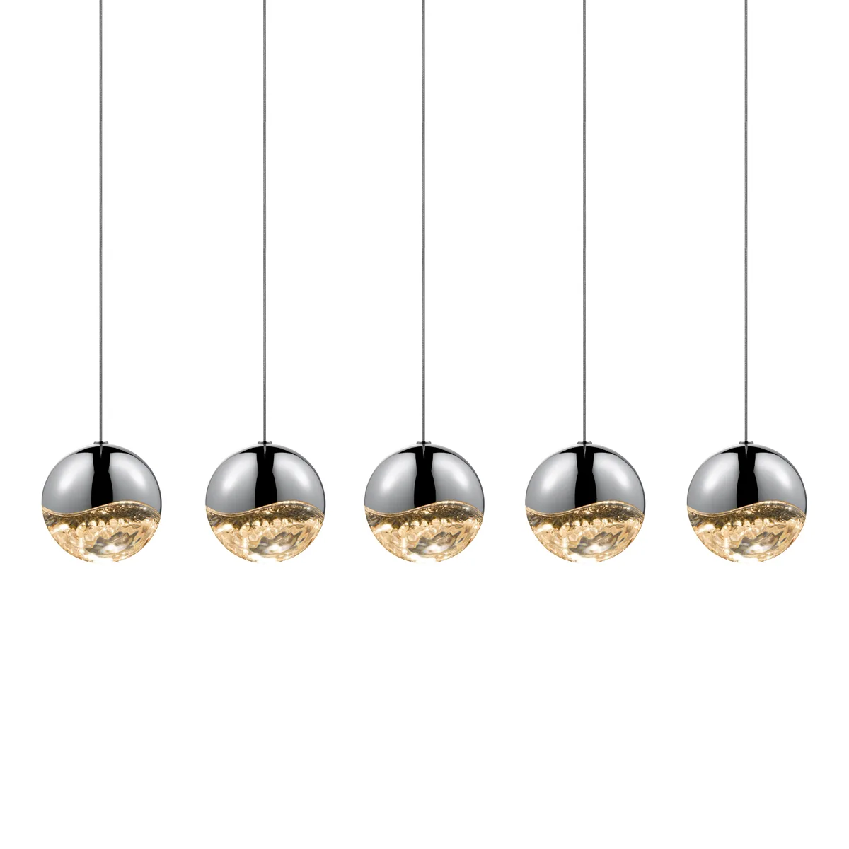 Grapes LED Linear Pendant in Polished Chrome