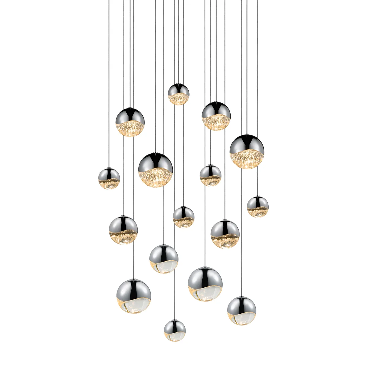 Grapes LED Linear Pendant in Polished Chrome