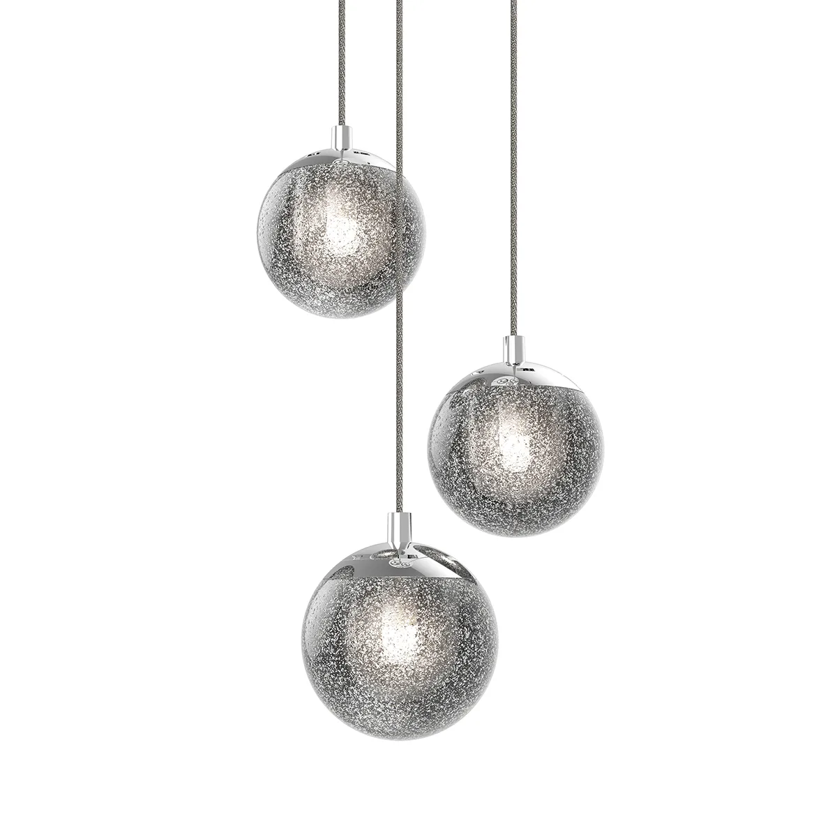 Champagne Bubbles LED Mini Pendant in Polished Chrome