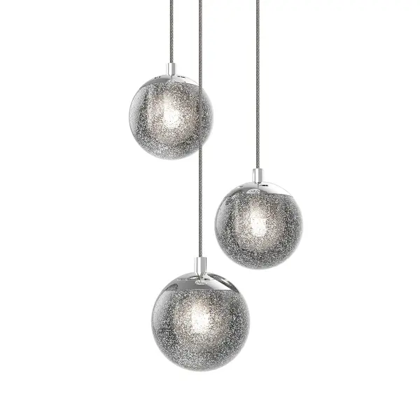 Champagne Bubbles LED Mini Pendant in Polished Chrome