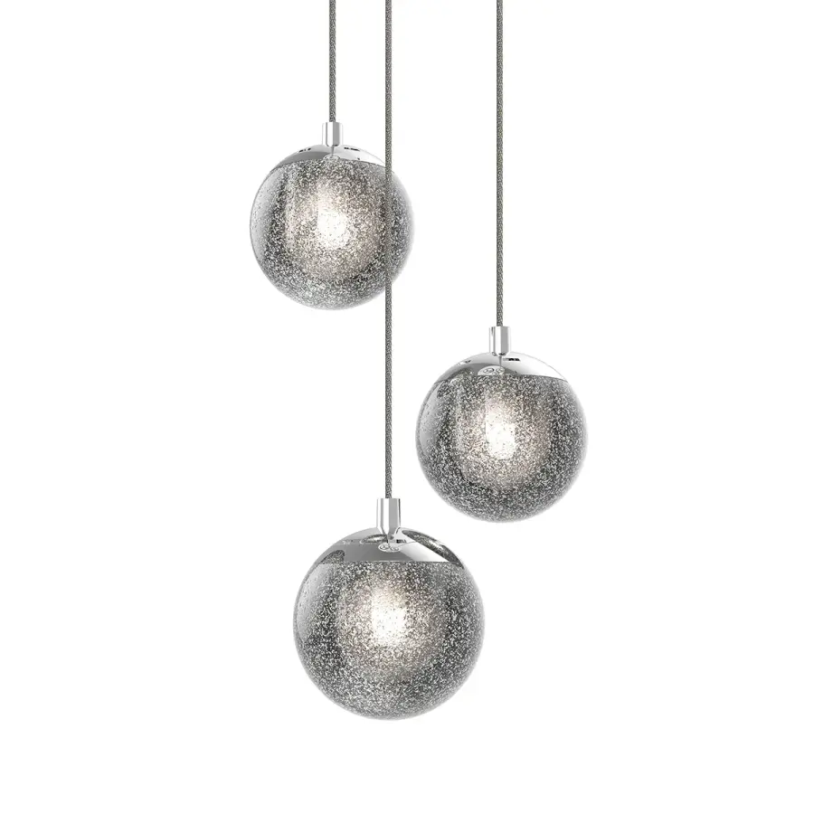 Champagne Bubbles LED Mini Pendant in Polished Chrome