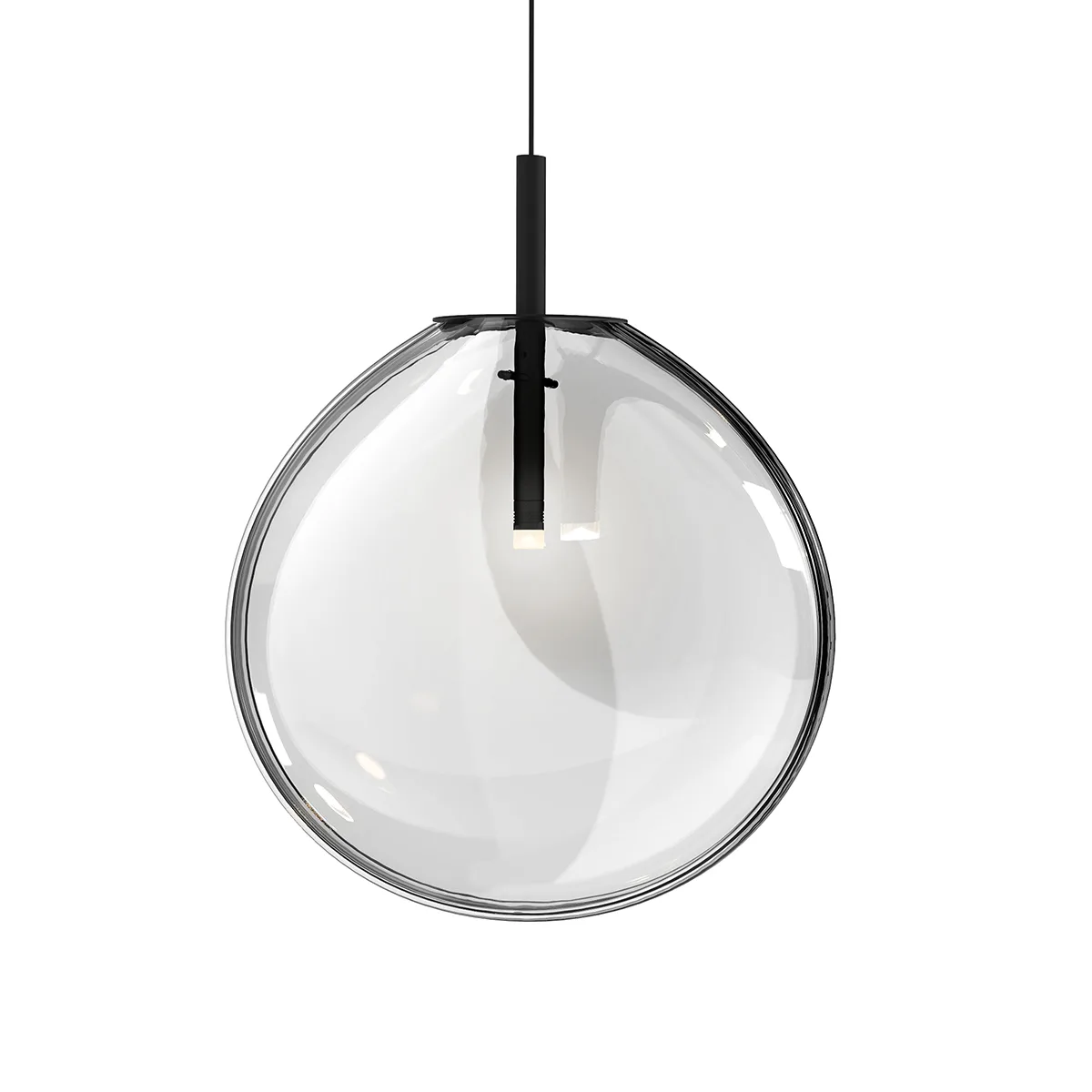 Cantina LED Pendant in Satin Black