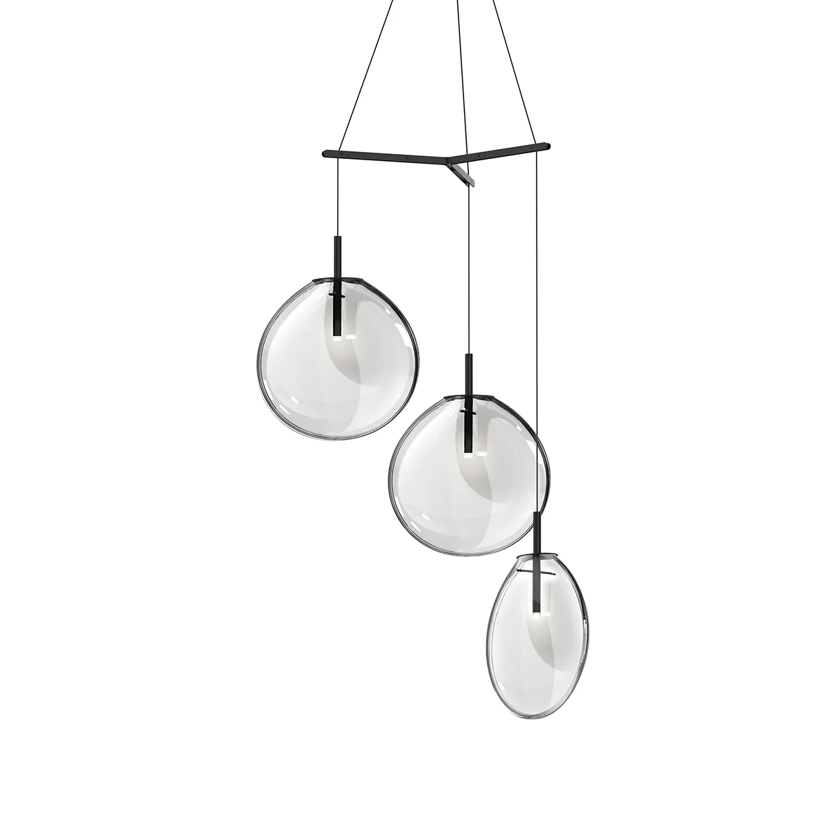 Cantina LED Pendant in Satin Black