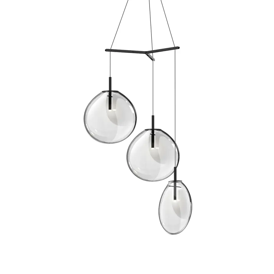 Cantina LED Pendant in Satin Black
