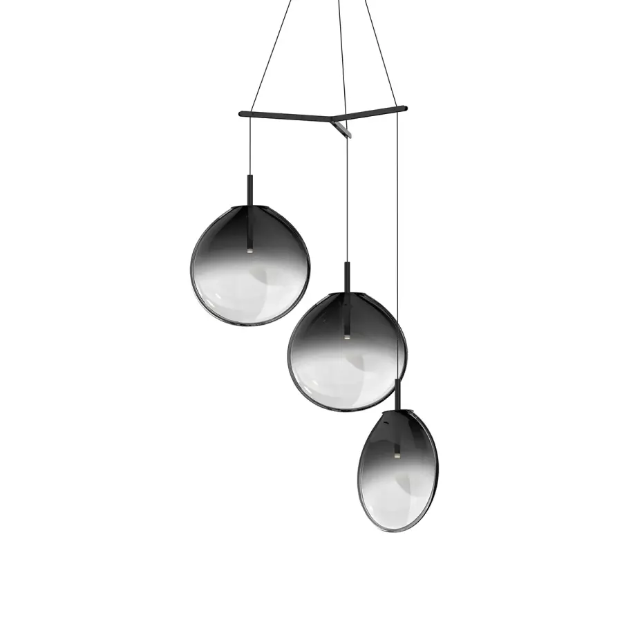 Cantina LED Pendant in Satin Black
