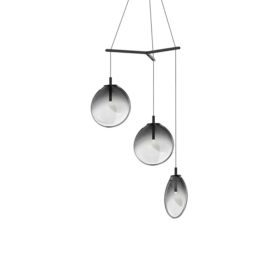 Cantina LED Pendant in Satin Black