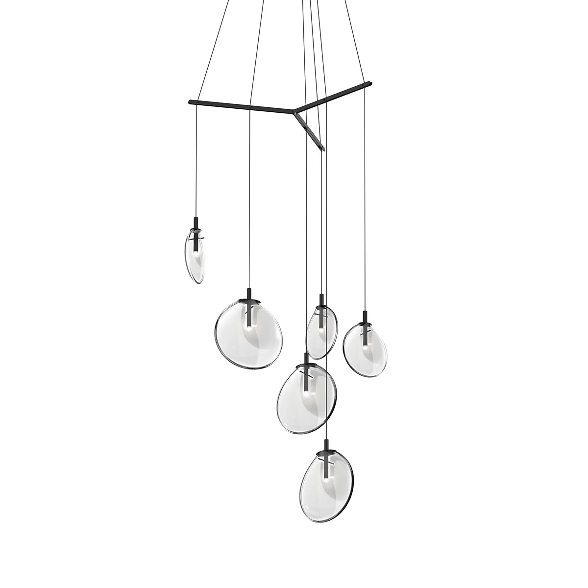 Cantina LED Pendant in Satin Black