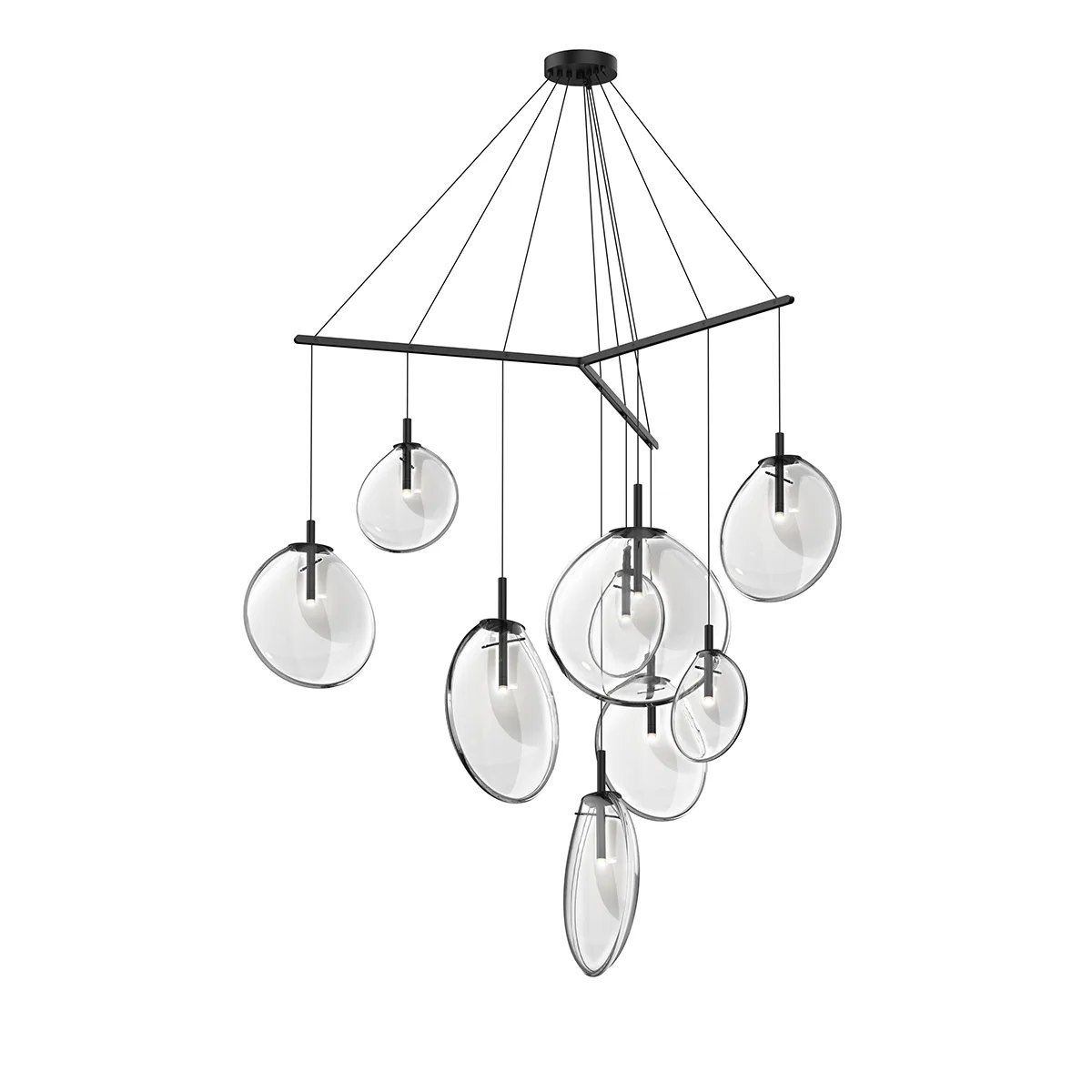 Cantina LED Pendant in Satin Black