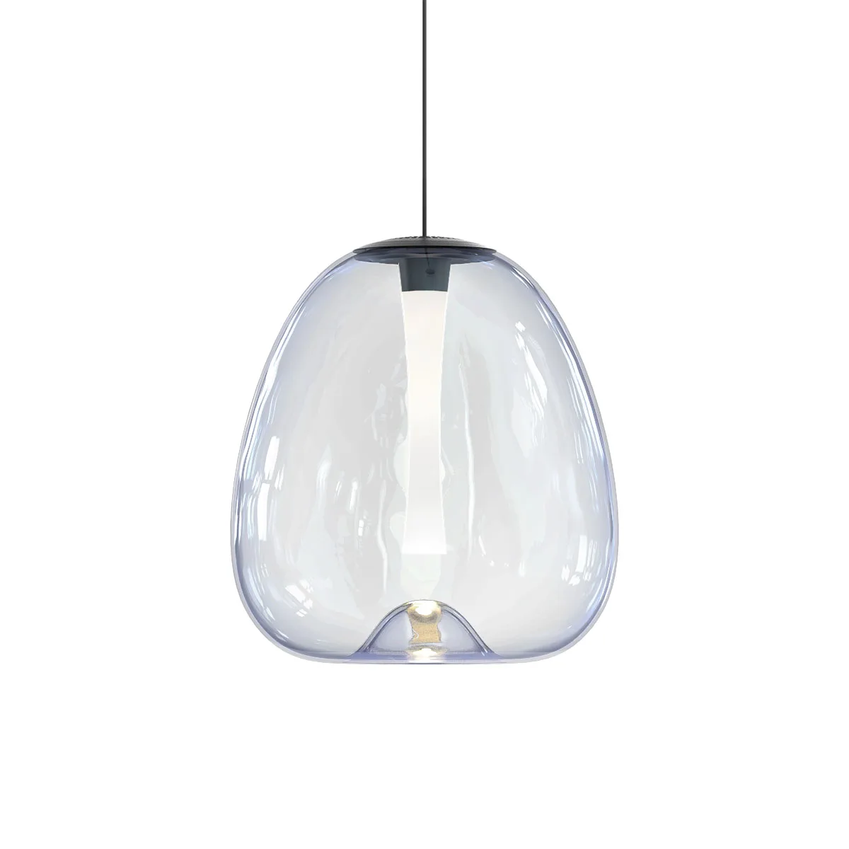 Mela LED Pendant in Satin Black
