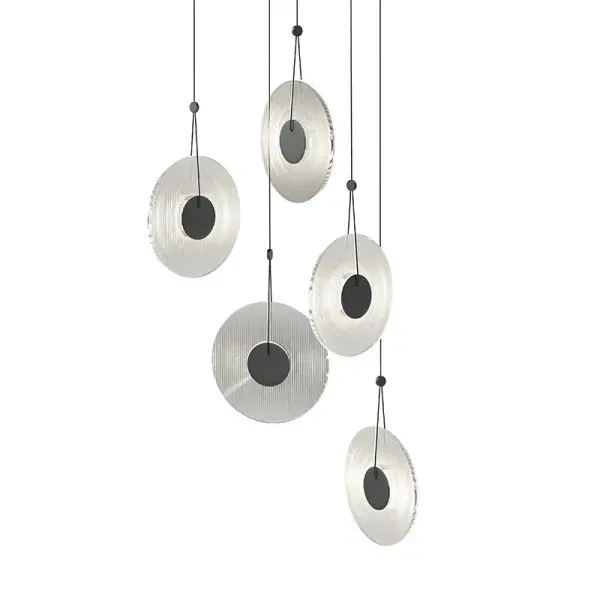 Meclisse LED Pendant in Satin Black