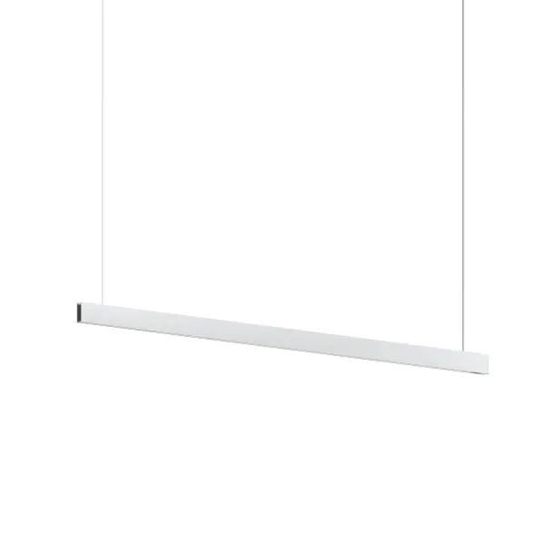 The Lithe pendant delivers exceptional task lighting with its 72-inch linear profile and integrated LED technology. The natural anodized aluminum finish provides a refined industrial aesthetic while the high CRI ensures accurate color rendering.