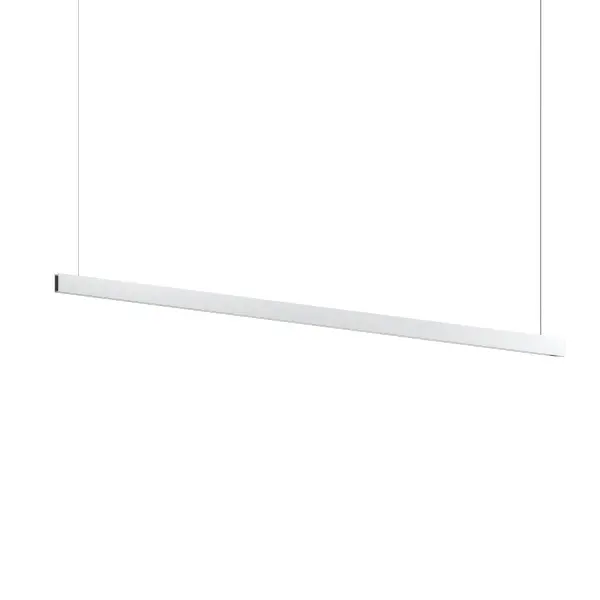 The Lithe LED Pendant delivers museum-quality illumination in a minimalist 96-inch profile. Its natural anodized aluminum finish and integrated LED technology make it ideal for modern kitchens and commercial spaces requiring clean, linear lighting.