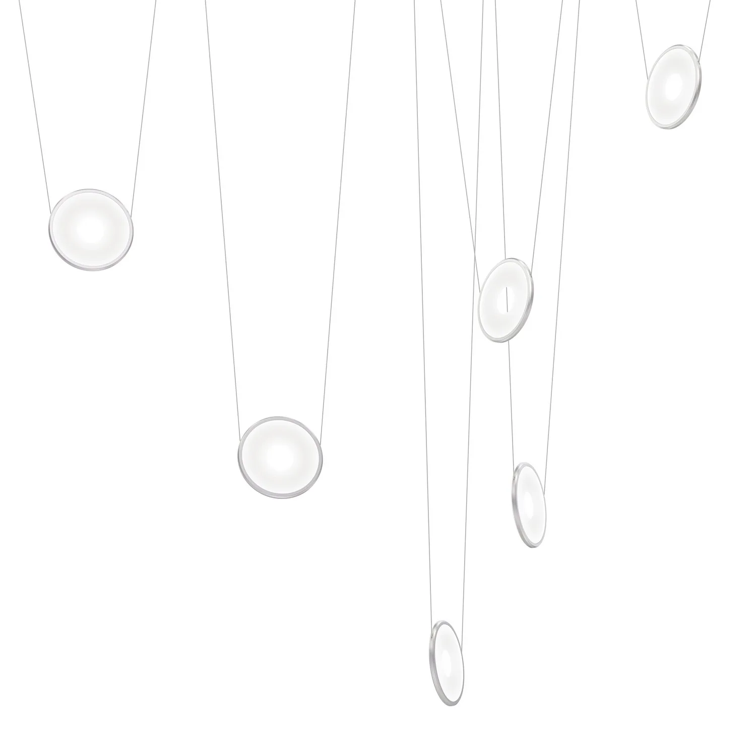 Yo LED Linear Chandelier in Natural Anodized