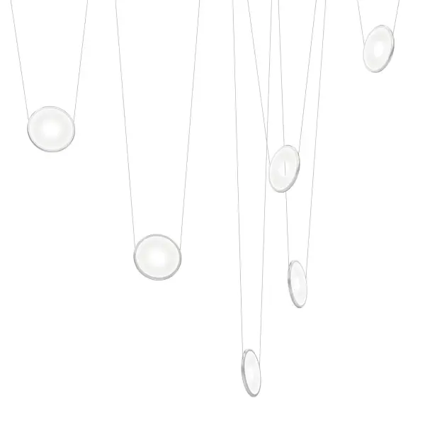 Yo LED Linear Chandelier in Natural Anodized