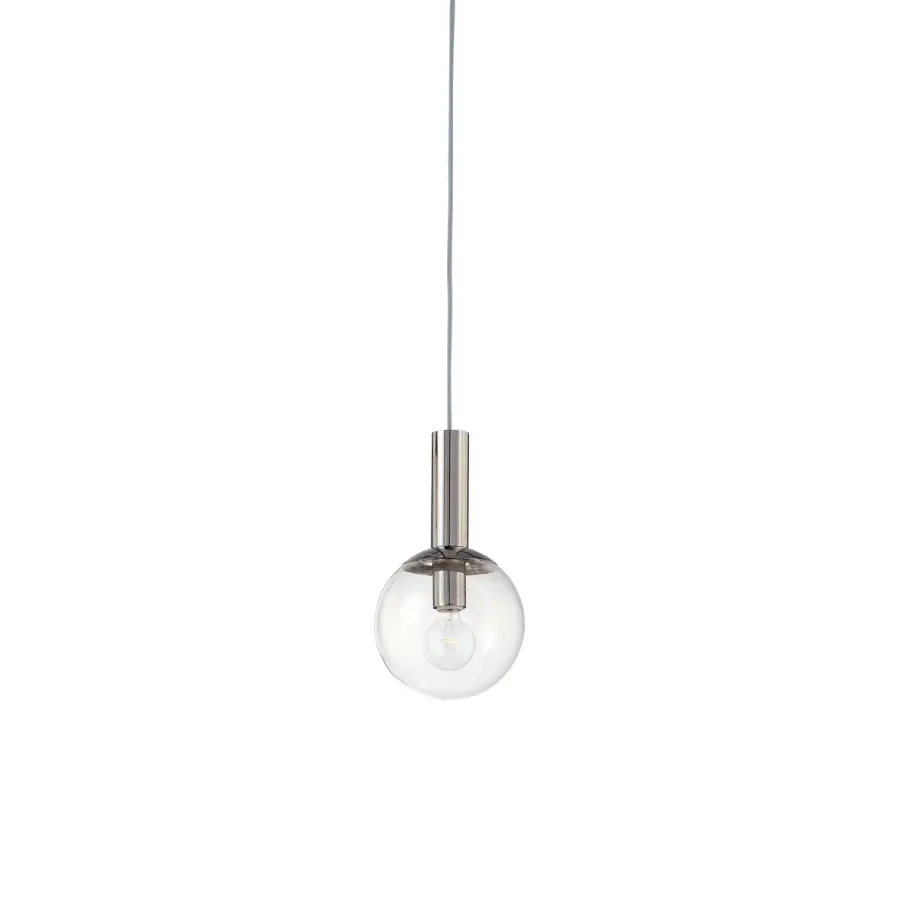 Bubbles One Light Pendant in Polished Nickel