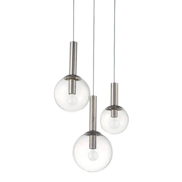 The Bubbles Chandelier brings timeless mid-century modern charm with its clean lines and spherical glass shades. Its polished gold finish adds warmth while the adjustable height makes it versatile for various ceiling heights.