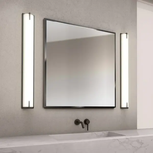 New Edge LED Bath Bar in Satin Black