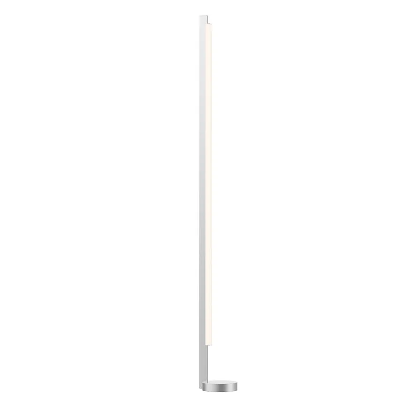 Keel LED Floor Lamp in Bright Satin Aluminum