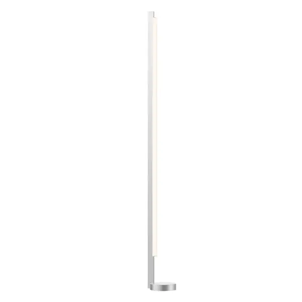 The Keel LED Floor Lamp combines modern minimalist design with powerful integrated LED technology. Its bright satin aluminum finish and clean lines make it a sophisticated addition to contemporary spaces requiring quality task or ambient lighting.