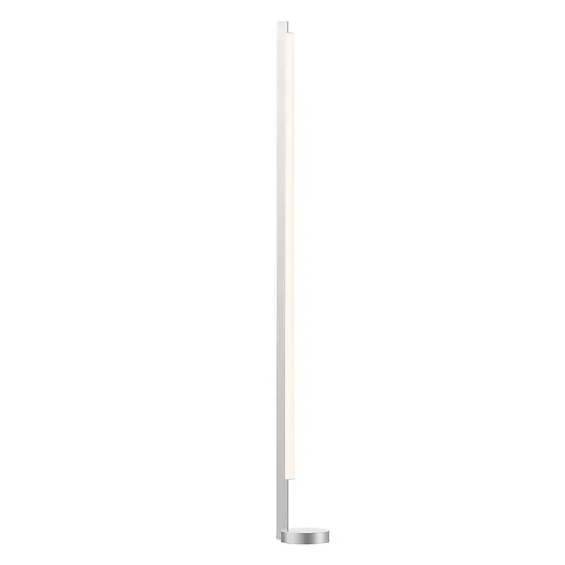 Keel LED Floor Lamp in Bright Satin Aluminum