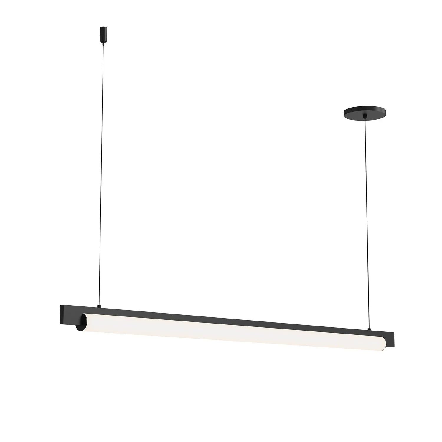 Keel LED Linear Pendant in Satin Black