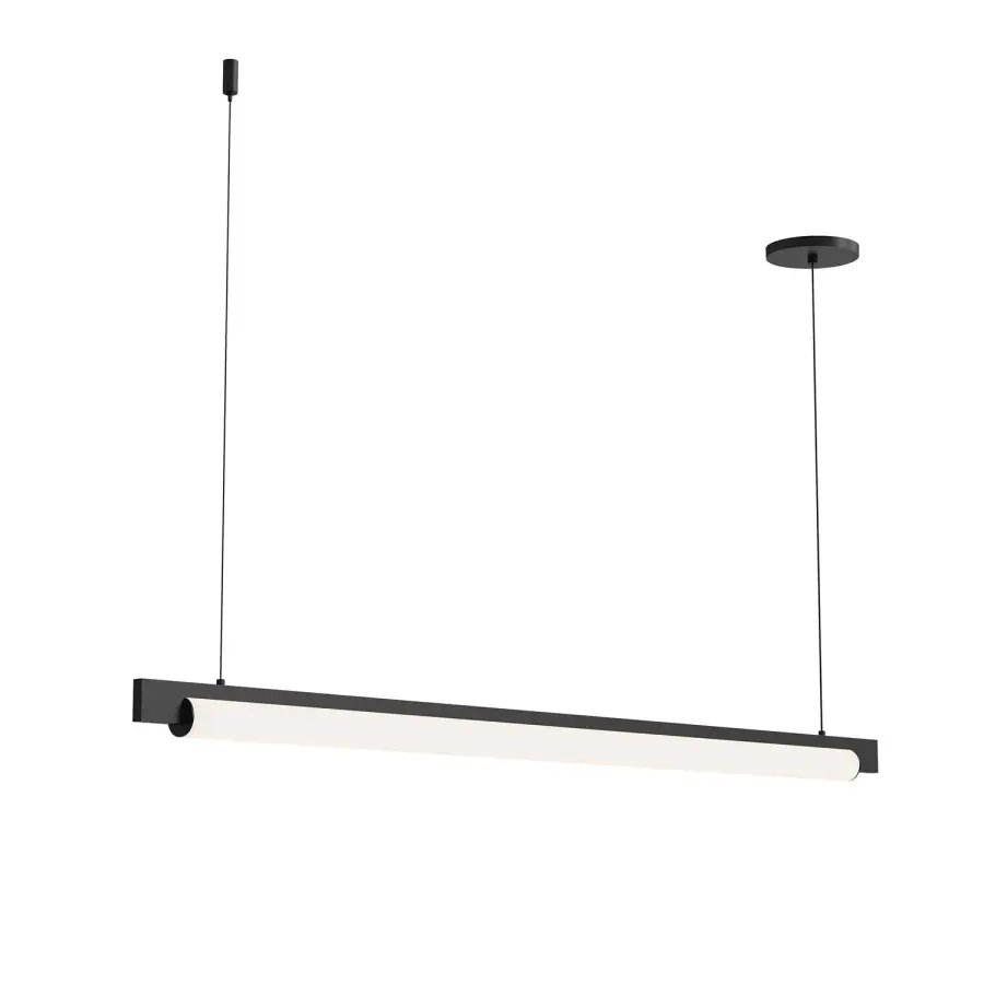 Keel LED Linear Pendant in Satin Black