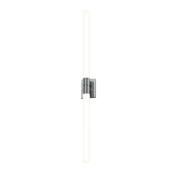 The Scepter LED Bath Bar combines contemporary design with exceptional functionality. Its 48-inch vertical profile and integrated LED technology provide 4,385 delivered lumens of warm 2700K light, ideal for vanity applications. ADA compliant and damp-rated for bathroom use.
