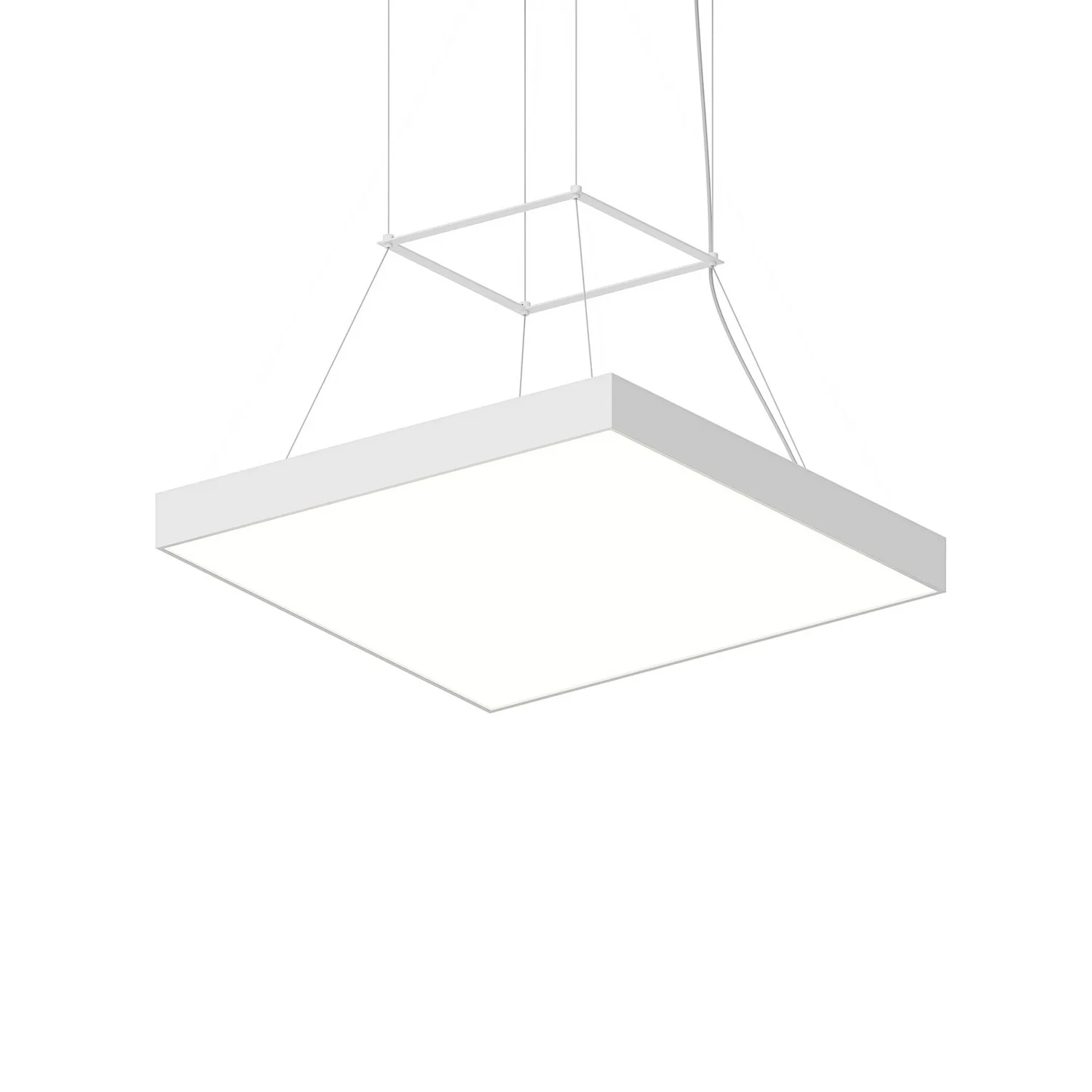 Pi LED Pendant in Satin White