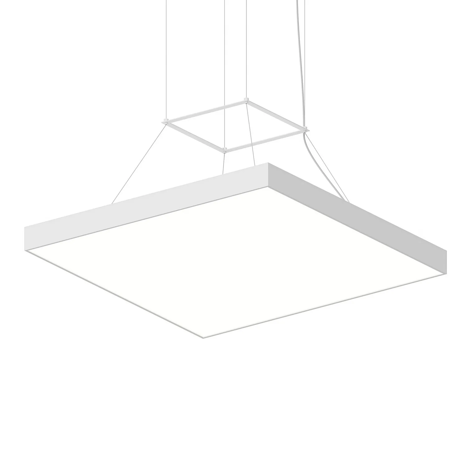 Pi LED Pendant in Satin White