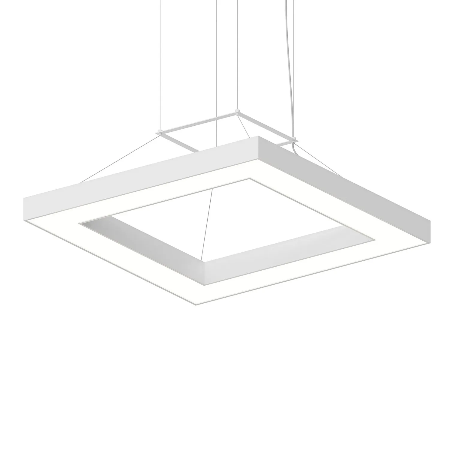 Pi LED Pendant in Satin White