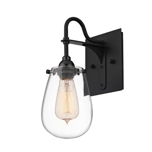 The Chelsea Bath Sconce combines vintage industrial charm with modern bathroom practicality. Its voluptuous glass globe and exposed carbon filament design create ambient lighting, while the metal cord ensures durability in damp environments.