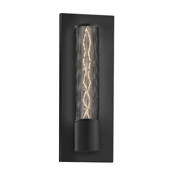 Urban Edge One Light Wall Sconce in Textured Black