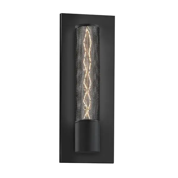 Urban Edge One Light Wall Sconce in Textured Black