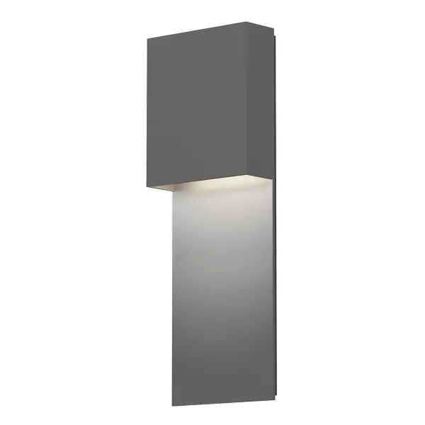 The Flat Box LED Wall Sconce combines minimalist design with practical functionality. Its textured gray aluminum finish and integrated LED deliver 450 lumens of warm 3000K light with exceptional 90 CRI color rendering. Wet-rated and ADA-compliant, it's ideal for bathrooms and outdoor-protected areas.