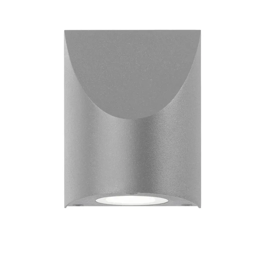 Shear LED Wall Sconce in Textured Gray
