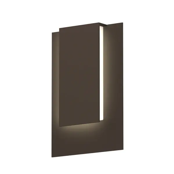 The Reveal LED Wall Sconce combines contemporary design with practical functionality. Its textured bronze finish and integrated LED technology deliver energy-efficient illumination with excellent color rendering (CRI 90) in a compact, ADA-compliant profile.