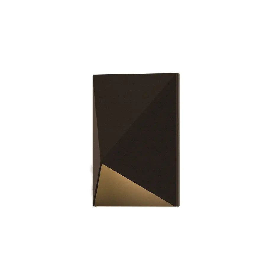 Triform Compact LED Wall Sconce in Textured Bronze
