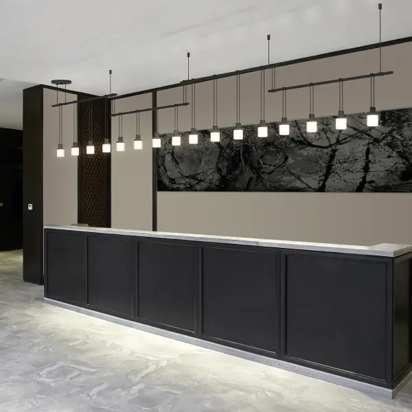 Architectural Linear System with Dramatic Offset Design