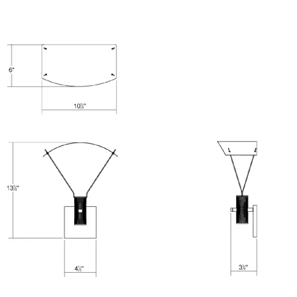 The Suspenders Standard Single Sconce delivers focused, high-quality illumination with its bar-mounted duplex cylinder design. Featuring a 50° flood lens and parachute reflector, it provides precise light control ideal for task and accent lighting.
