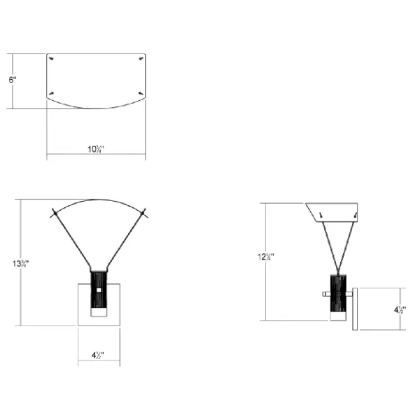 The Suspenders Standard Single Sconce delivers focused, architectural lighting with its bar-mounted duplex cylinder design. Featuring a snoot flood lens and parachute reflector, it provides precise light control ideal for task and accent applications.