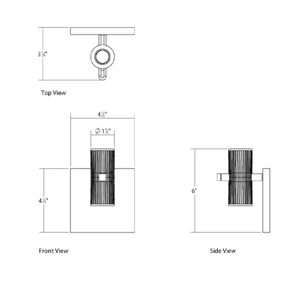 The Suspenders Standard Single Sconce delivers focused, architectural lighting with its bar-mounted duplex cylinder design. Featuring 90 CRI and 3000K warm white light, it provides excellent color rendering in a compact, modern form.